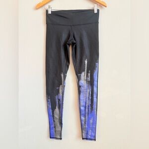 ALO Yoga Black and Purple Leggings